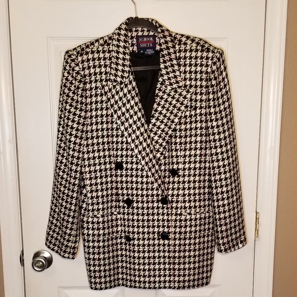 Vintage double breasted Blazer by J.G. HOOK, Sz10